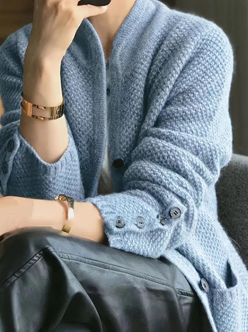 Claire | Cashmere blend cardigan with buttons