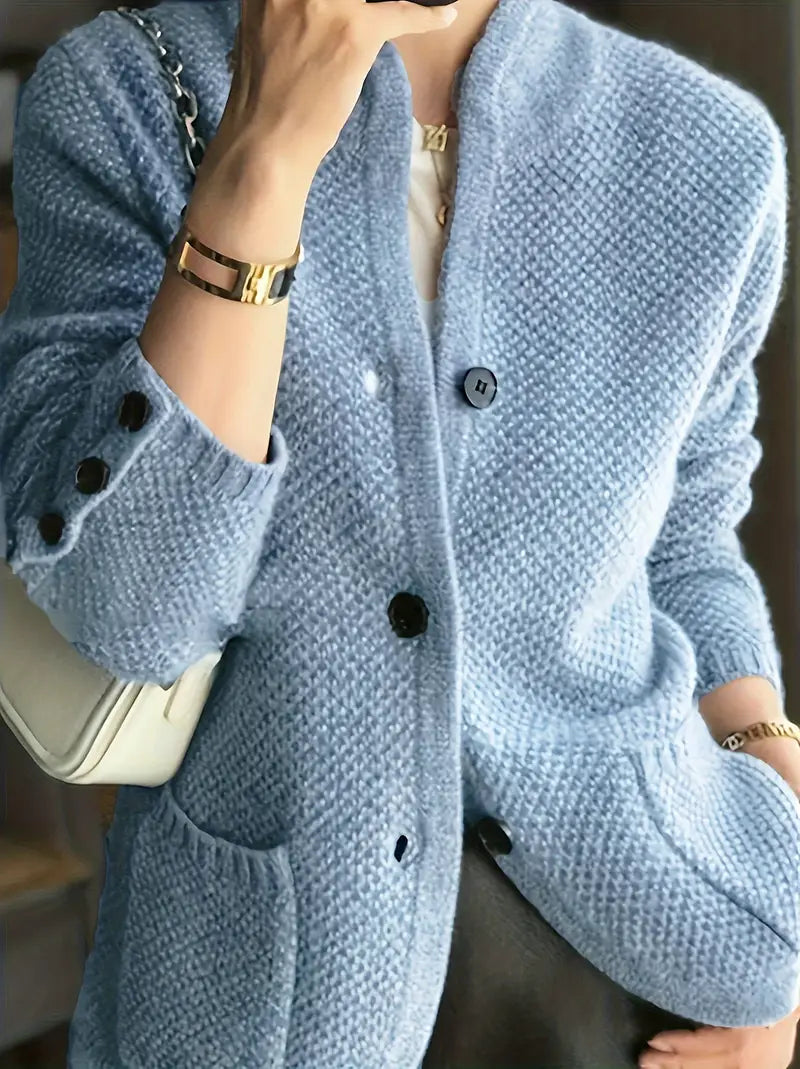 Claire | Cashmere blend cardigan with buttons