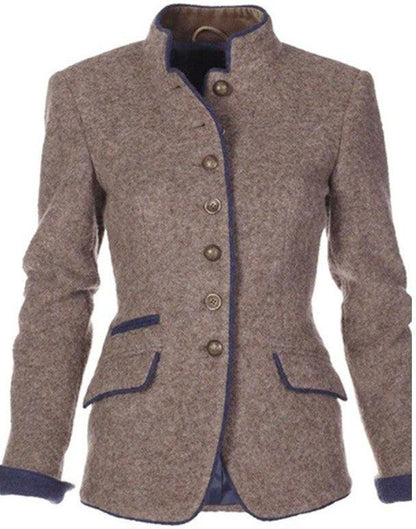 Valery | High Collar Cardigan Jacket