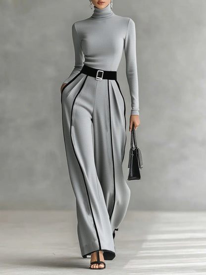 Vivienne | Elegant Belted Two-Piece Set