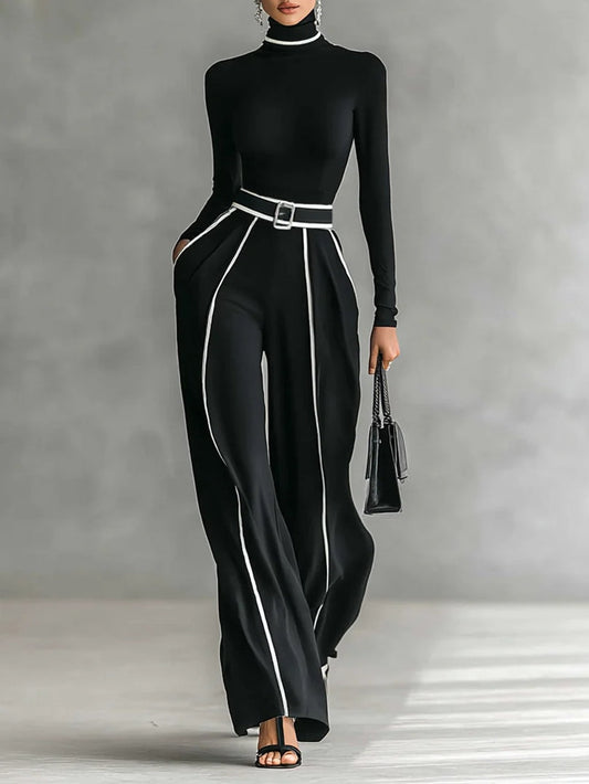Vivienne | Elegant Belted Two-Piece Set
