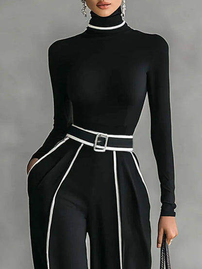 Vivienne | Elegant Belted Two-Piece Set