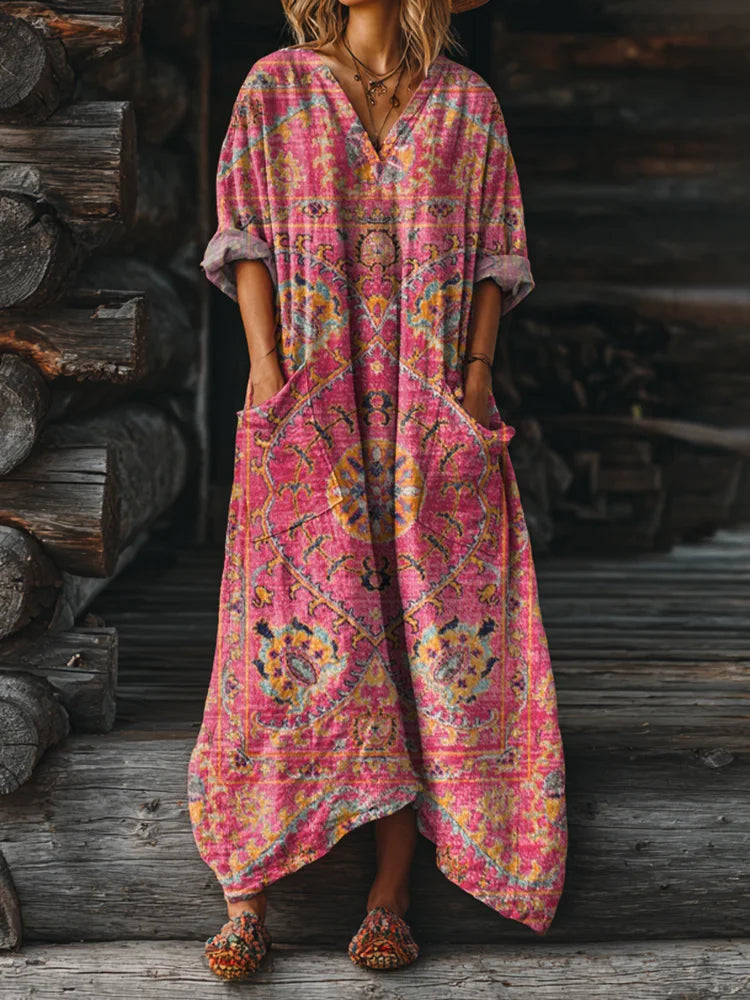 Ophira | Vintage Boho Dress with Pockets