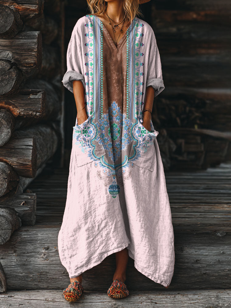 Ophira | Vintage Boho Dress with Pockets