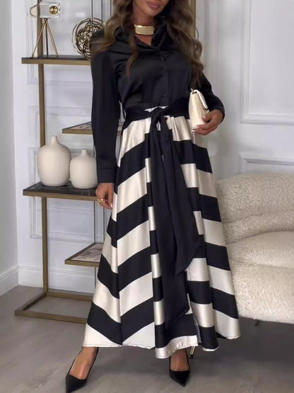 Yvonne | Long striped dress