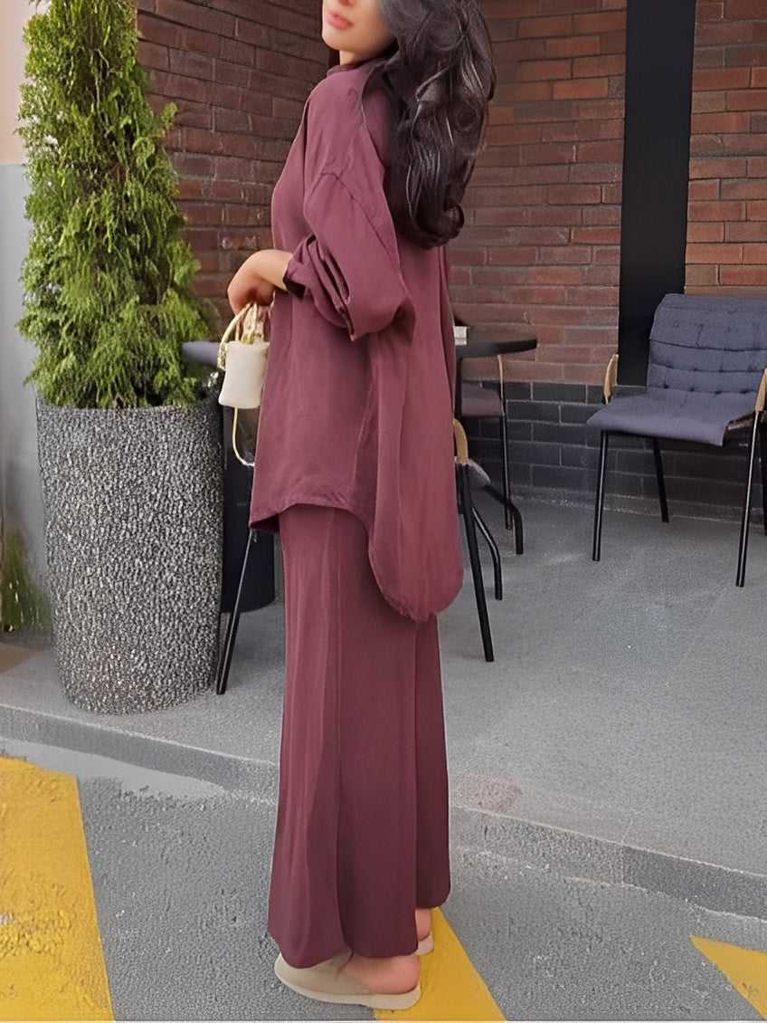 Amara | Long-Sleeved Shirt and Skirt Set