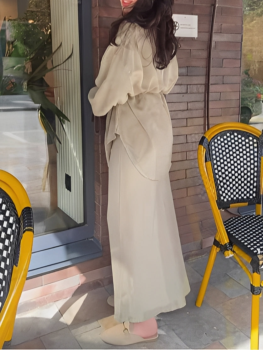 Amara | Long-Sleeved Shirt and Skirt Set